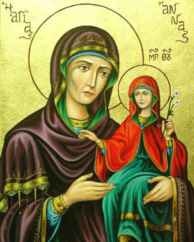 икона святой анны матери богородицы